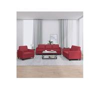 vidaXL Ensemble de Canapés avec Coussins 3 pcs, Canapés avec Accoudoirs et Dossier, Ensemble de Meubles, Mobilier de Salon, 3201743
