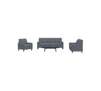 Canape angle fixe vidaxl 3 places en velours gris 77 x 197 x 80 cm gris G