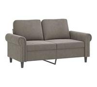 Canape angle fixe en.casa 2 places en velours gris 152 x 152 x 80 cm gris G