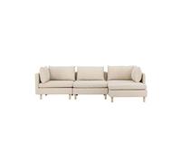 Canapé d'Angle Droit "Zero" 277cm Beige