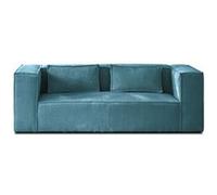 Canape angle fixe LISA DESIGN 2 places en polyester bleu 196 x 196 x 67 cm Bleu canard G