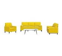 Vidaxl Ensemble De Canapés 3 Pcs Avec Coussins Et Traversins Velours Multicolore