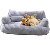 Canapé apaisant for Animaux de Compagnie, Nouveaux Lits Doux for Chats avec Fond antidérapant, lit Amovible et Lavable for Chiens, Peluche for Chats de Petite et Moyenne Taille(D)