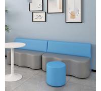 Canapé arrière en forme de vague pour jardin d'enfants et institution de formation Danse Salle de repos