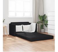 Canapé au sol 2 en 1 Noir 124x71x78 cm Simili cuir