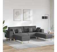 Canapé avec coussin 208cm tissu Canapé Sièges modernes Canapé salon vidaXL vidaX