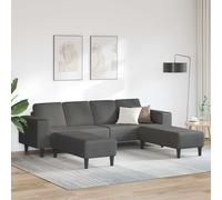 Canapé avec coussin 208cm Tissu en velours côtelé Canapé Moderne vidaXL vidaXL