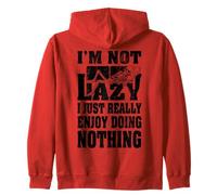 Canapé avec inscription « I'm Not Lazy I Just Enjoy Doing Nothing Skeleton Bones » Sweat à Capuche