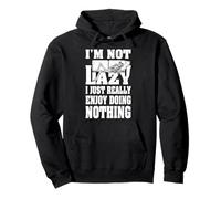 Canapé avec inscription « I'm Not Lazy I Just Enjoy Doing Nothing Skeleton Bones » Sweat à Capuche