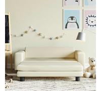 Canapé avec repose-pied pour enfants marron 100x50x30 cm mini canapé vidaXL