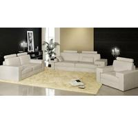 Canapé avec USB Canapé Coussin Assise Cuir Garniture Salon Lumineux