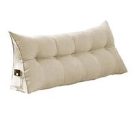 Canapé, Baie Vitrée, Coussin De Lecture, Lit Triangle, Oreiller Wedge, Tête De Lit, Coussin Ergonomique, Pour Une Utilisation Dans Les Salons Et Les Chambres À Coucher,Milky white,47.2*7.87*19.6in