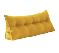 Canapé, Baie Vitrée, Coussin De Lecture, Lit Triangle, Oreiller Wedge, Tête De Lit, Coussin Ergonomique, pour Une Utilisation dans Les Salons Et Les Chambres À Coucher,Jaune,47.2 * 7.87 * 19.6in