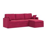 Canapé Bordeaux 198 x 134 x 80 cm Velours