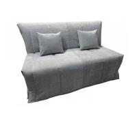 Canapé BZ convertible FLO gris perle 140*200cm matelas confort BULTEX
