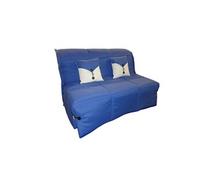 Canapé BZ convertible SOAN bleu 140*200cm matelas confort BULTEX inclus
