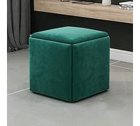 Canapé carré empilable - Tabouret ottoman gigogne 5 en 1, siège cube repose-pieds, pouf convertible pour salon, chambre à coucher, repose-pieds empilable, meuble polyvalent et élégant