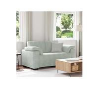 vidaXL Canapé causeuse 120 cm Velours Gris clair