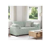 vidaXL Canapé causeuse 140 cm Velours gris clair