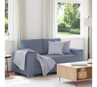 Canapé causeuse gris foncé 160x77x82 cm tissu velours côtelé vidaXL