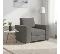 Canapé causeuse gris foncé 160x77x82 cm tissu velours côtelé vidaXL
