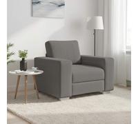 Canapé causeuse gris foncé 160x77x82 cm tissu velours côtelé vidaXL