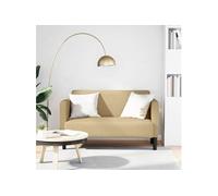 Canapé causeuse gris vert clair 109 cm tissu velours côtelé