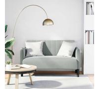 vidaXL Canapé causeuse 109 cm Velours rembourré Vert foncé