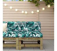 Canapé Central de Jardin en Bois de Pin Imprégné - Salon d'Extérieur Modulaire avec Dossier Confortable pour Terrasse, Patio ou Jardin Résistant aux Intempéries et Pourriture - 110 kg Capacité