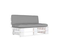 Tuinmiddenbank pallet geÃ¯mpregneerd grenenhout wit3066495