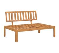 vidaXL Canapé Central Palette de Jardin Bois Massif d'acacia, canapé Palette en Bois, Banc d'extérieur, Meuble de Jardin, Banc Palette, Banc de Jardin