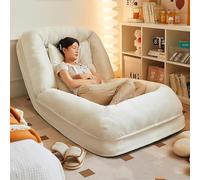 Canapé Chaise longue pliante avec support réglable 5 vitesses, idéal pour balcon ou chambre à coucher par les humains et les animaux domestiques