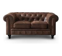 Canapé Chesterfield 2 Places Vintage