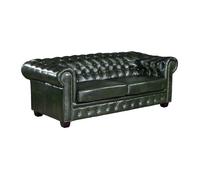 Canapé chesterfield 3 places BRENTON 100% cuir de