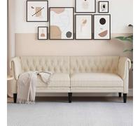 Vidaxl Canapé Chesterfield 3 Places Lin