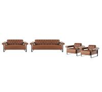 Canapé Chesterfield Boutons Canapés 4pcs 3 places 2 places Fauteuil Moderne