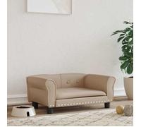 Canapé chien-Lit pour chien-Lit Fauteuil Chien cappuccino 70x45x30 cm similicuir SHL3793