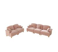 Canapé Classic 2-piece modular chenille rose 272.00x83.50x93.00