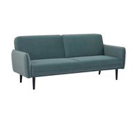 Canapé clic-clac ""Daria"" 3 places velours vert céladon - Atmosphera createur d'interieur