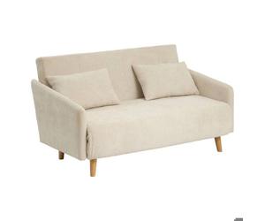 Canapé clic-clac Milo 2 places beige - Atmosphera Créateur d'intérieur
