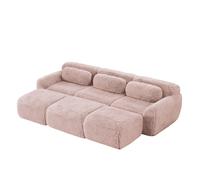 Canapé Cloud Sofa Modular Confortable Plush Rose 291x179x73 cm