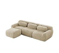 Canapé Cloud Sofa modular plush Light Khaki 291.00x179.00x73.00 cm