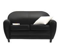 Canapé Club - RENDEZ VOUS DECO - 2 places - Noir - Ferme - Vintage