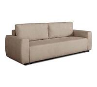 Canapé con ible 3 places PHARELL Tissu Bouclette taupe Coffre 231 91 84 cm Tissu Bouclette taupe G