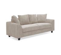 Canapé contemporain 3 places Mozart Velours côtelé Beige