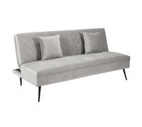 Canapé Convertible 2 Places "Diane" 168cm Gris Clair