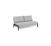 Canapé convertible 2 places gain de place en tissu HAYDEN Beige 151x96x h79 cm Beige G