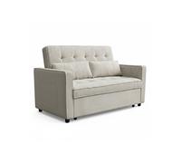 Canapé Convertible 2 Places "Kyara" 133cm Taupe