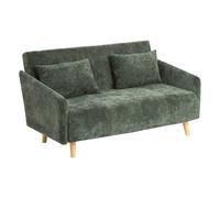 Canapé Convertible Créateur d'intérieur Milo 2 Places Polyester Clic Clac 155cm Vert Cèdre