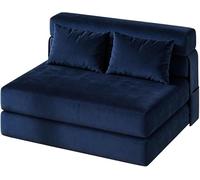 Canapé Convertible 3 en 1, Fauteuil Lit Pliant 1 Place, Chauffeuse Et Siège d'Appoint Économiseur d'Espace